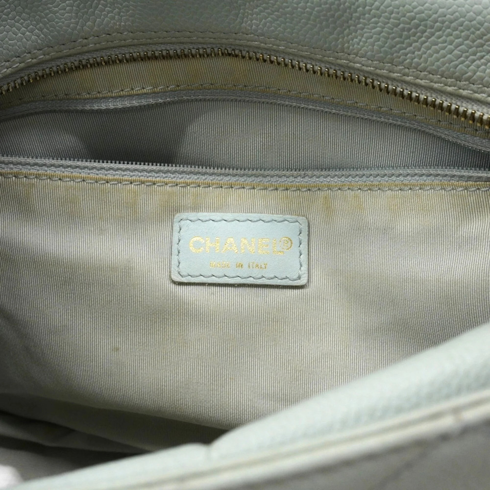 CHANEL Blue Caviar Leather Tote Bag - Picture 5 of 14